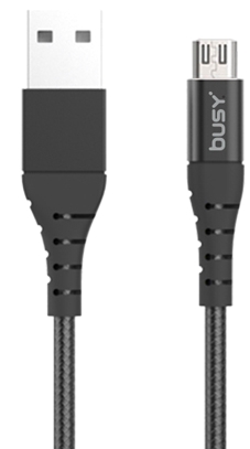 BUSY MICRO USB NYLON CABLE 8M 50695